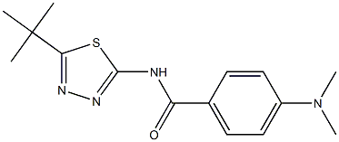N-(5-tert-butyl-1,3,4-thiadiazol-2-yl)-4-(dimethylamino)benzamide Structure