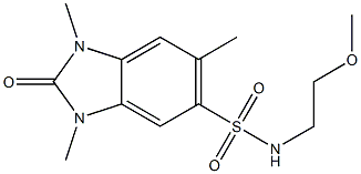 N-(2-methoxyethyl)-1,3,6-trimethyl-2-oxobenzimidazole-5-sulfonamide