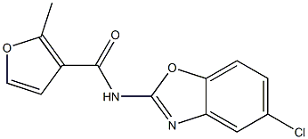 N-(5-chloro-1,3-benzoxazol-2-yl)-2-methylfuran-3-carboxamide Structure