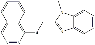 1-[(1-methylbenzimidazol-2-yl)methylsulfanyl]phthalazine Struktur