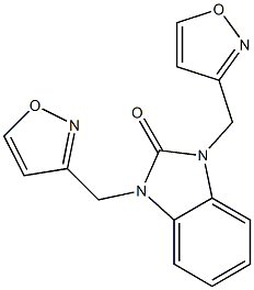 1,3-bis(1,2-oxazol-3-ylmethyl)benzimidazol-2-one Structure