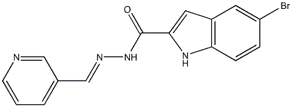 5-bromo-N-[(E)-pyridin-3-ylmethylideneamino]-1H-indole-2-carboxamide