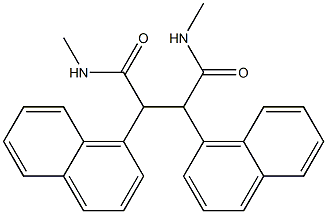 N,N'-dimethyl-2,3-dinaphthalen-1-ylbutanediamide Structure