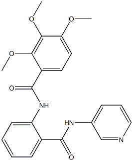 2,3,4-trimethoxy-N-[2-(pyridin-3-ylcarbamoyl)phenyl]benzamide Struktur