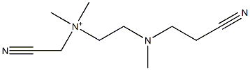 cyanomethyl-[2-[cyanomethyl(dimethyl)azaniumyl]ethyl]-dimethylazanium 结构式