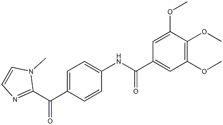 3,4,5-trimethoxy-N-[4-(1-methylimidazole-2-carbonyl)phenyl]benzamide