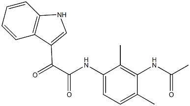  N-(3-acetamido-2,4-dimethylphenyl)-2-(1H-indol-3-yl)-2-oxoacetamide