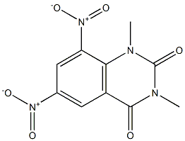 1,3-dimethyl-6,8-dinitroquinazoline-2,4-dione Structure