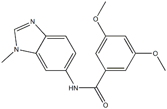  3,5-dimethoxy-N-(3-methylbenzimidazol-5-yl)benzamide