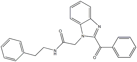 2-(2-benzoylbenzimidazol-1-yl)-N-(2-phenylethyl)acetamide Structure