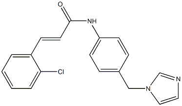 (E)-3-(2-chlorophenyl)-N-[4-(imidazol-1-ylmethyl)phenyl]prop-2-enamide Structure