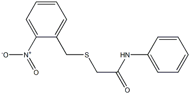 2-[(2-nitrophenyl)methylsulfanyl]-N-phenylacetamide Struktur