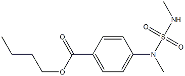 butyl 4-(dimethylsulfamoylamino)benzoate Struktur