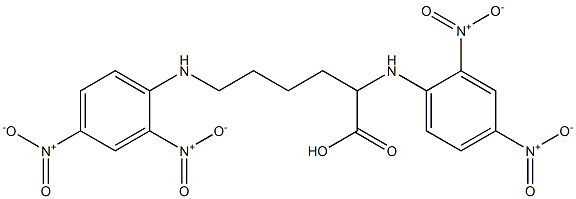 2,6-bis(2,4-dinitroanilino)hexanoic acid 化学構造式