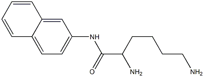 2,6-diamino-N-naphthalen-2-ylhexanamide 化学構造式