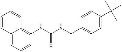 1-[(4-tert-butylphenyl)methyl]-3-naphthalen-1-ylurea 结构式