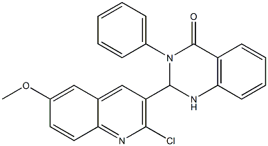  2-(2-chloro-6-methoxyquinolin-3-yl)-3-phenyl-1,2-dihydroquinazolin-4-one