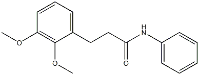 3-(2,3-dimethoxyphenyl)-N-phenylpropanamide 化学構造式