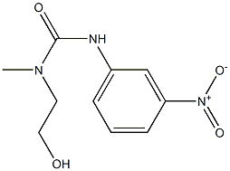 1-(2-hydroxyethyl)-1-methyl-3-(3-nitrophenyl)urea Structure