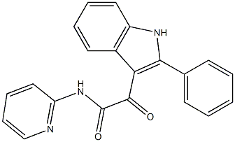 2-oxo-2-(2-phenyl-1H-indol-3-yl)-N-pyridin-2-ylacetamide