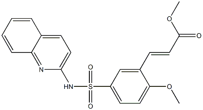 methyl (E)-3-[2-methoxy-5-(quinolin-2-ylsulfamoyl)phenyl]prop-2-enoate