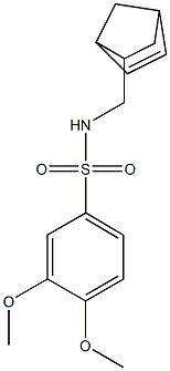 N-(5-bicyclo[2.2.1]hept-2-enylmethyl)-3,4-dimethoxybenzenesulfonamide Structure