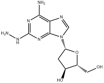 2'-Deoxy-2-hydrozinoadenosine 化学構造式