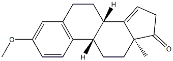 (8α)-3-Methoxyestra-1,3,5(10),14-tetren-17-one Structure