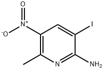 2-吡啶胺,3-碘-6-甲基-5-硝基-, 1000343-76-9, 结构式