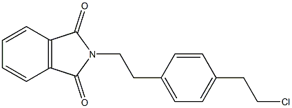 2-(4-(2-chloroethyl)phenethyl)isoindoline-1,3-dione 结构式