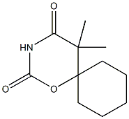 1-Oxa-3-azaspiro[5.5]undecane-2,4-dione,5,5-dimethyl-(6CI) Structure