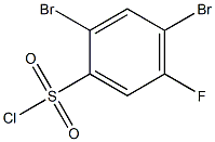 2,4-Dibromo-5-fluorobenzenesulfonyl chloride Struktur