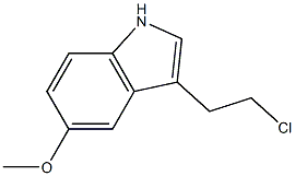 1H-INDOLE,3-(2-CHLOROETHYL)-5-METHOXY- Structure