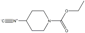 ETHYL-4-ISOCYANO-1-PIPERIDIN-CARBOXYLATE 化学構造式