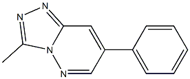 7-フェニル-3-メチル-1,2,4-トリアゾロ[4,3-b]ピリダジン 化学構造式