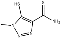 1H-1,2,3-Triazole-4-carbothioamide,5-mercapto-1-methyl-(9CI) Structure