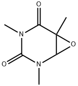 1,3-dimethylthymine epoxide 化学構造式