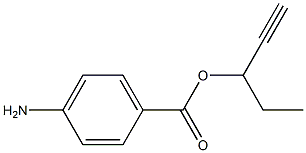 1-Pentyn-3-ol,p-aminobenzoate(6CI) Structure