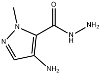 1H-Pyrazole-5-carboxylic  acid,  4-amino-1-methyl-,  hydrazide Structure