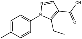 5-ETHYL-1-(4-METHYLPHENYL)-1H-PYRAZOLE-4-CARBOXYLIC ACID Structure