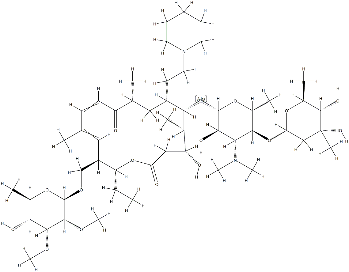 20-去氧代-20-(1-哌啶基)泰乐菌素,1003024-00-7,结构式
