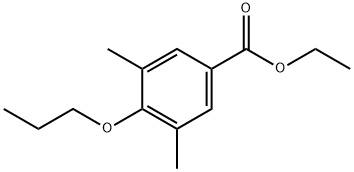 3,5-Dimethyl-4-propoxybenzoic acid ethyl ester,100311-41-9,结构式