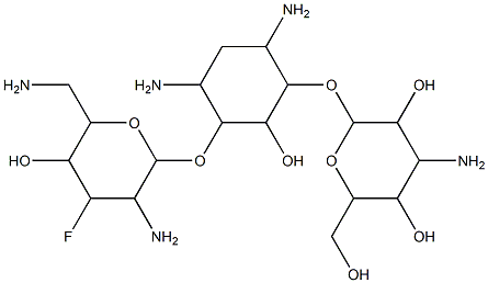 3'-deoxy-3'-fluorokanamycin B 结构式
