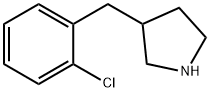 3-(2-chlorobenzyl)pyrrolidine Struktur