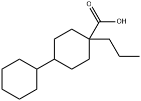 4-propylbi(cyclohexane)-4-carboxylic acid Structure