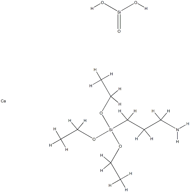 1-Propanamine, 3-(triethoxysilyl)-, reaction products with wollastonite (Ca(SiO3)),100402-75-3,结构式