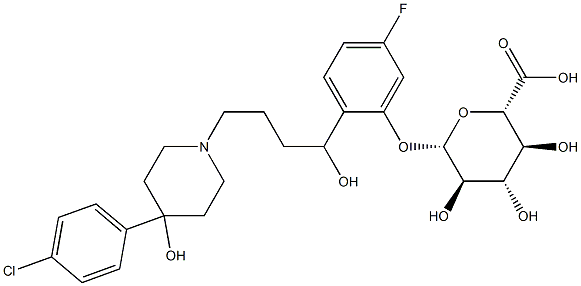 Haloperidol-1-hydroxy-2'-D-glucuronide|2-[4-[4-(4-氯苯基)-4-羟基-1-哌啶基]-1-羟基丁基]-5-氟苯基 BETA-D-吡喃葡糖苷酸