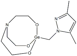 2-(bis(2-hydroxyethyl)amino)ethanol, (3,5-dimethylpyrazol-1-yl)methylg ermanium Structure