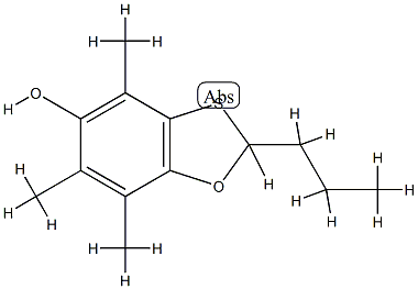 5-hydroxy-4,6,7-trimethyl-2-propyl-1,3-benzoxathiazole Struktur