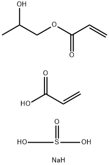 2-Propenoic acid, telomer with 2-hydroxy-propyl 2-propenoate and sodium hydrogen sulfite, ammonium salt Struktur